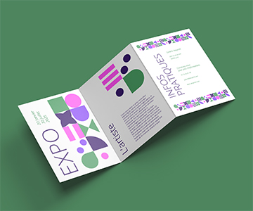 dépliant en pli accordéon au format A5